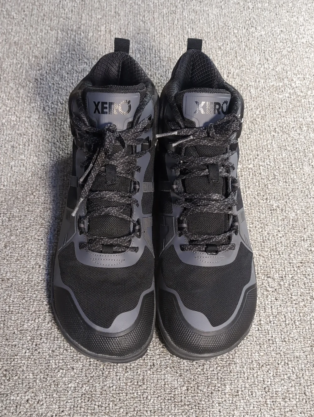Xero Scrambler II Mid Waterproof Hiking Boot/Shoe Size 11.5 Black/Gray Zero Drop